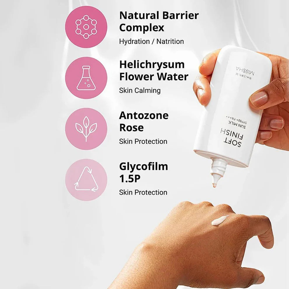 Missha Soft Finish Sun Milk Spf 50+ Pa+++ 70ml