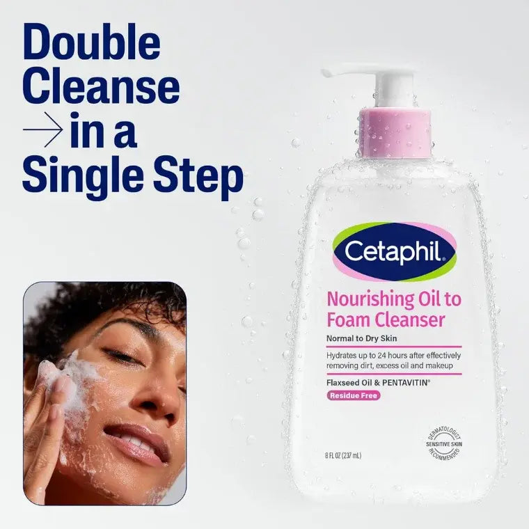 Cetaphil Nourishing Oil to Foam Cleanser (237ml)