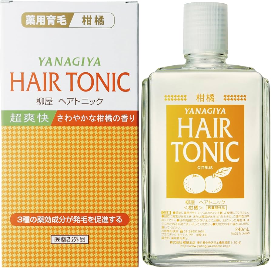 Yanagiya Hair Growth Tonic 240ml | Japanese Scalp & Hair Care Tonic