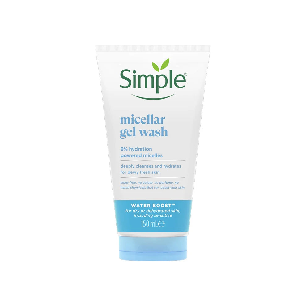 Simple Sensitive Skin Water Boost Miceller Facial Gel Wash - 150ml
