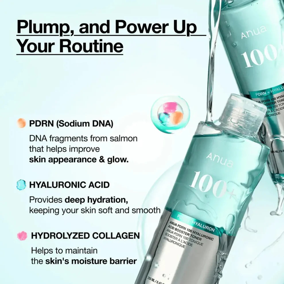 Anua PDRN 100 Hyaluronic Acid Booster Toner - 250ml